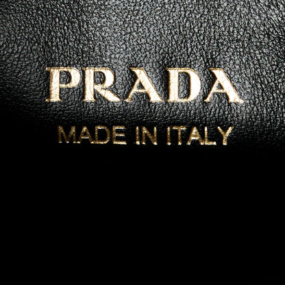 Prada Saffiano Cuir Calfskin Small Monochrome Top Handle Tote Black 6 of 11
