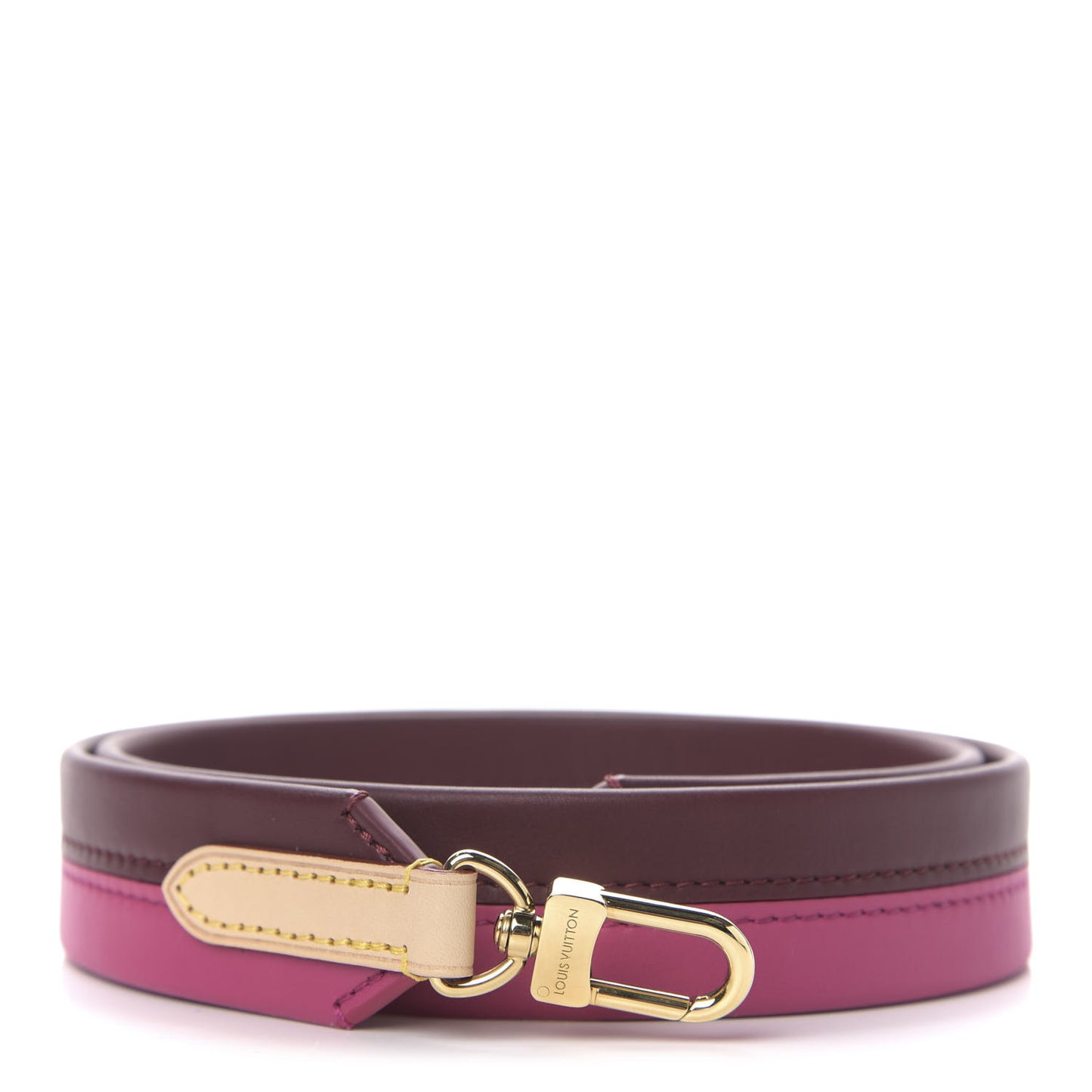 Calfskin Cluny BB Shoulder Strap Bordeaux Fuchsia
