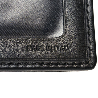 Burberry Signature Grain Calfskin Check Bi-Fold Wallet Black 7 of 8