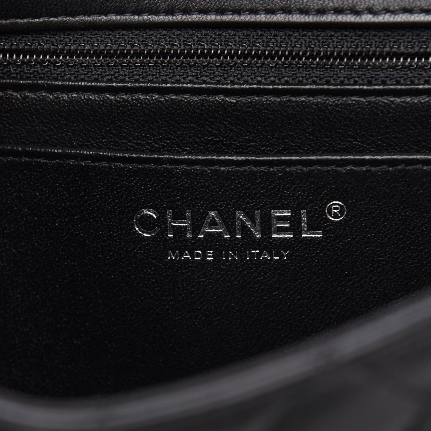 Chanel Lambskin Quilted Mini Rectangular Flap Black 6 of 12