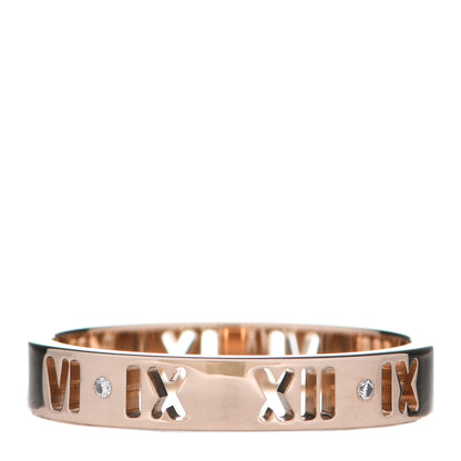 Tiffany 18K Rose Gold Diamond Atlas Pierced Ring 54 7 3 of 5