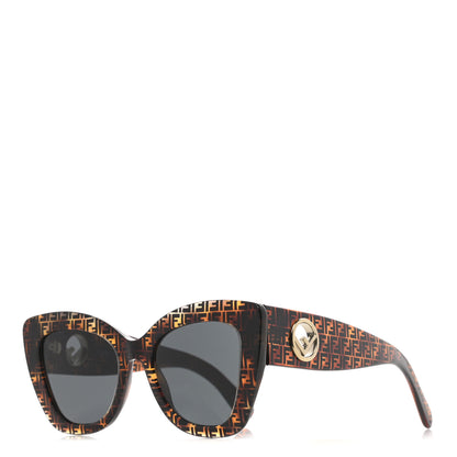 Fendi Acetate F is Fendi FF 51mm Cat Eye Sunglasses 0327/S Tortoise Camouflage 1 of 7