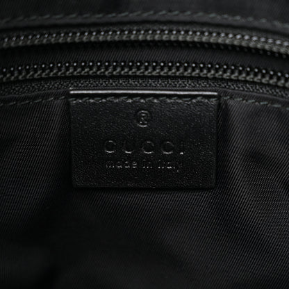 Gucci GG Supreme Monogram Web Messenger Bag Black 6 of 9