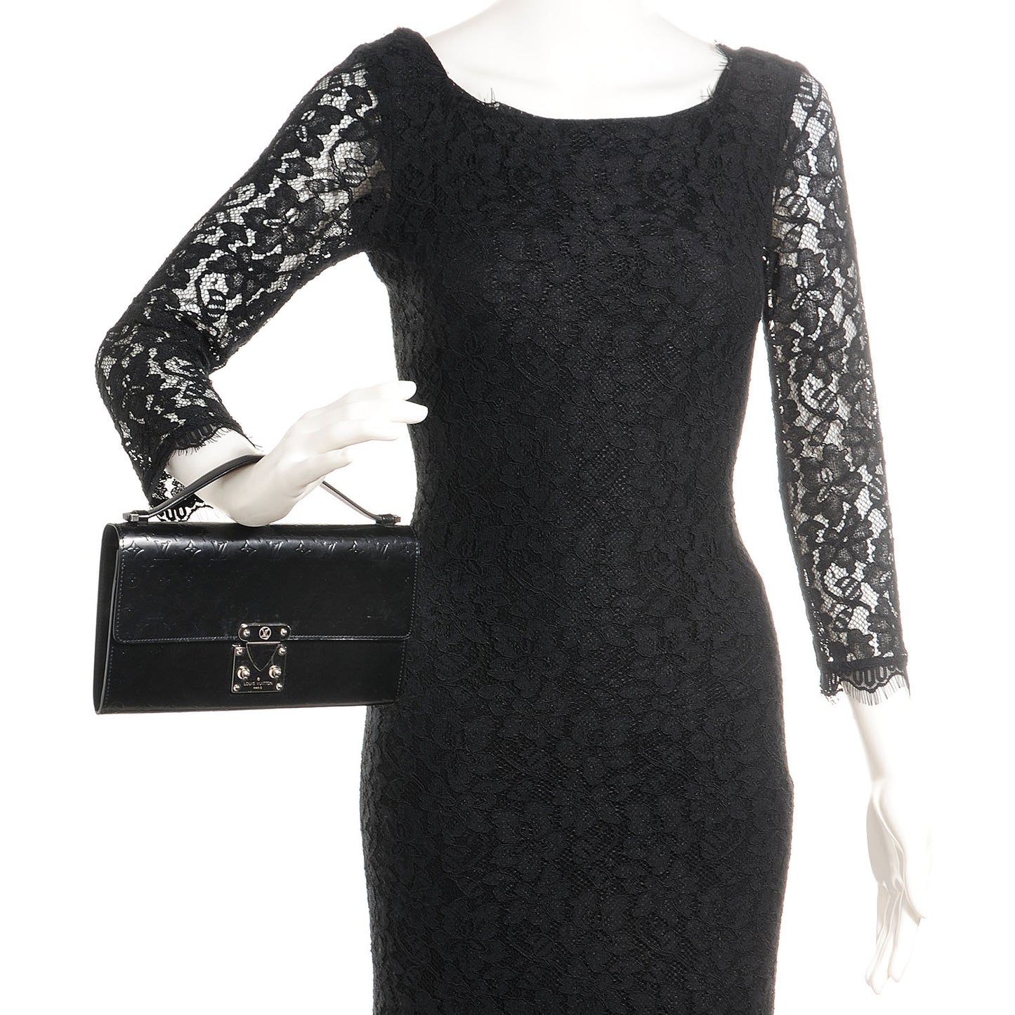 Monogram Glace Anouchka Pochette MM Black