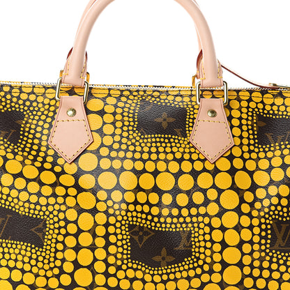 Louis Vuitton Monogram Kusama Town Speedy 30 Yellow 6 of 8