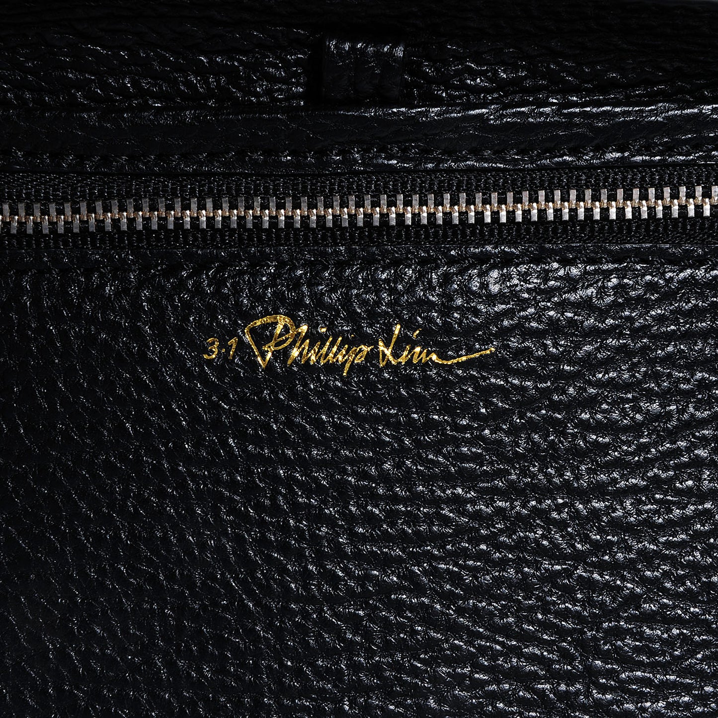 3.1 Calfskin Fur Mini Studded Satchel Black