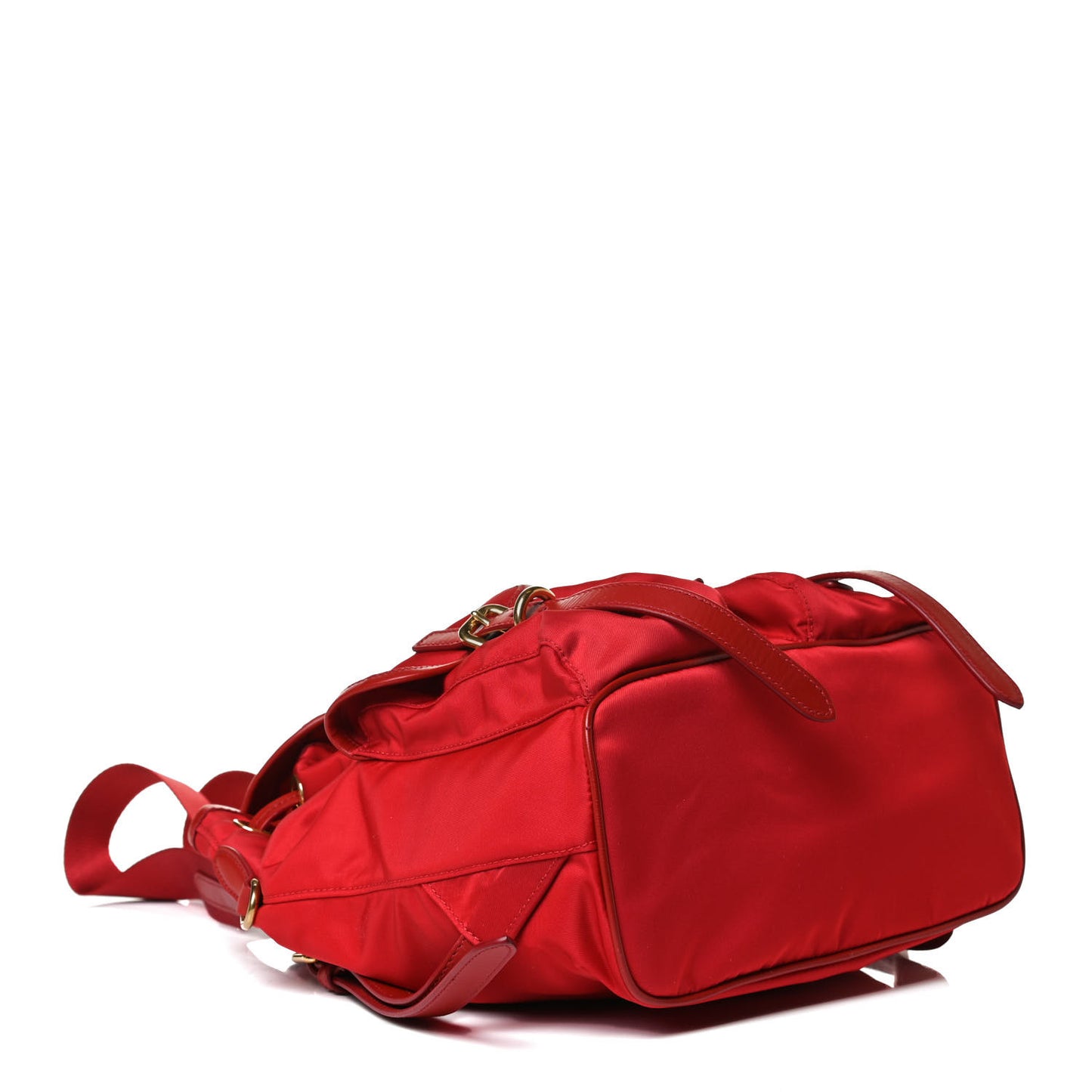 Tessuto Nylon Vitello Backpack Rosso