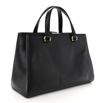 Gucci Calfskin Large Sylvie Top Handle Tote Black 3 of 10