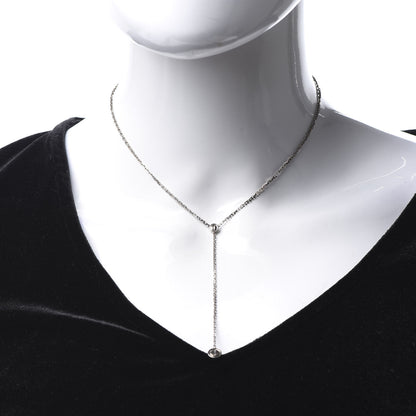 Cartier 18K White Gold LOVE Drop Necklace 2 of 7