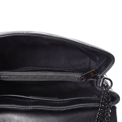Saint Laurent Calfskin Y Quilted Monogram Small Loulou Chain Satchel Black 4 of 10