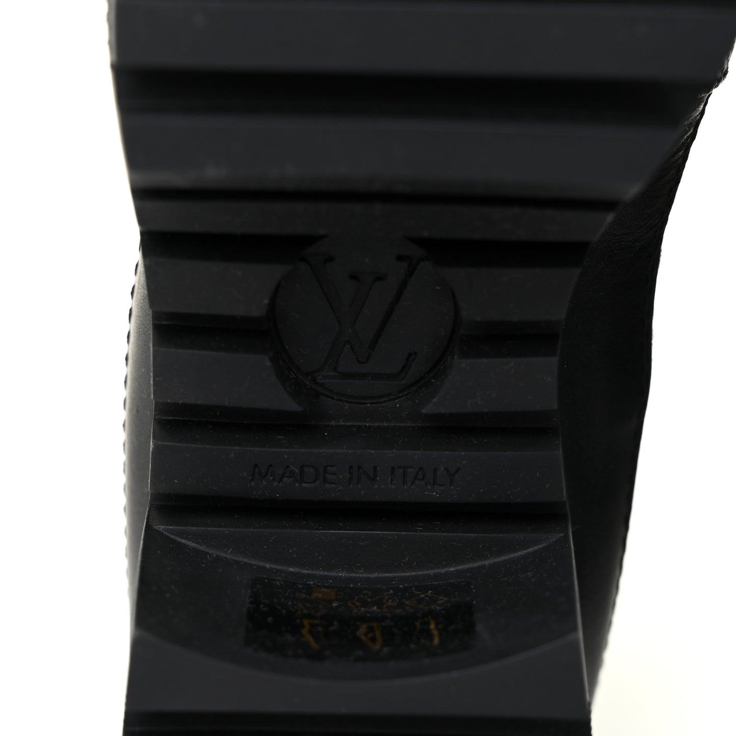 Suede Monogram Laureate Platform Desert Boots 37 Kaki Black