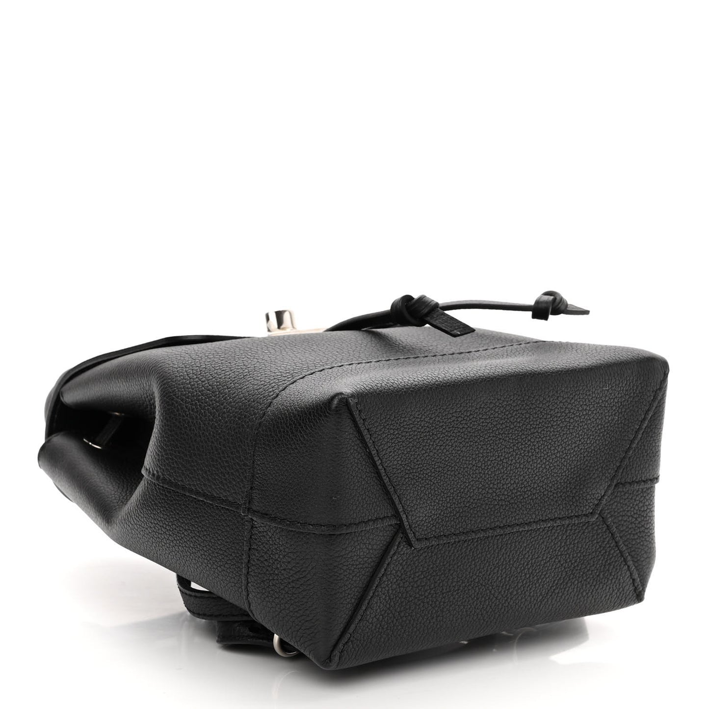 Calfskin Lockme Mini Backpack Black