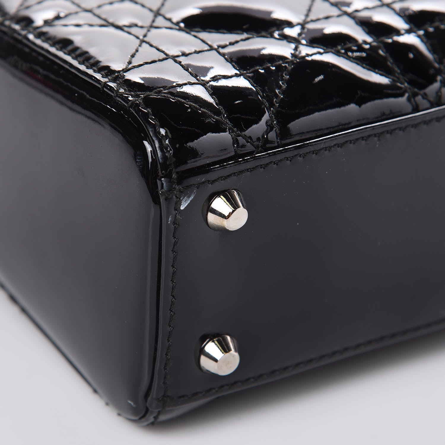 Christian Dior Patent Cannage Mini Lady Dior Black 8 of 9