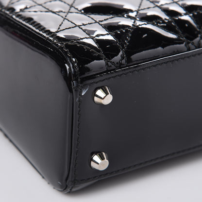 Christian Dior Patent Cannage Mini Lady Dior Black 8 of 9