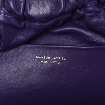 Mansur Gavriel Lambskin Cloud Clutch Viola 6 of 9