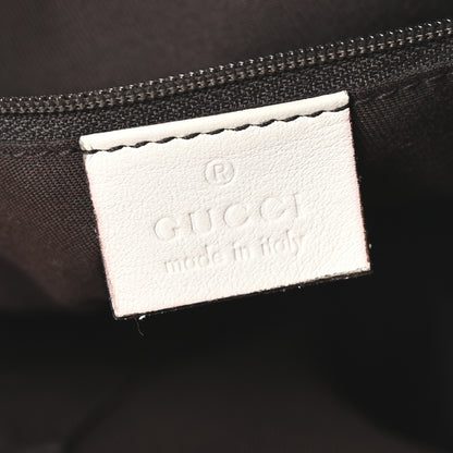 Gucci Monogram Medium D Gold Ring Hobo White 6 of 10