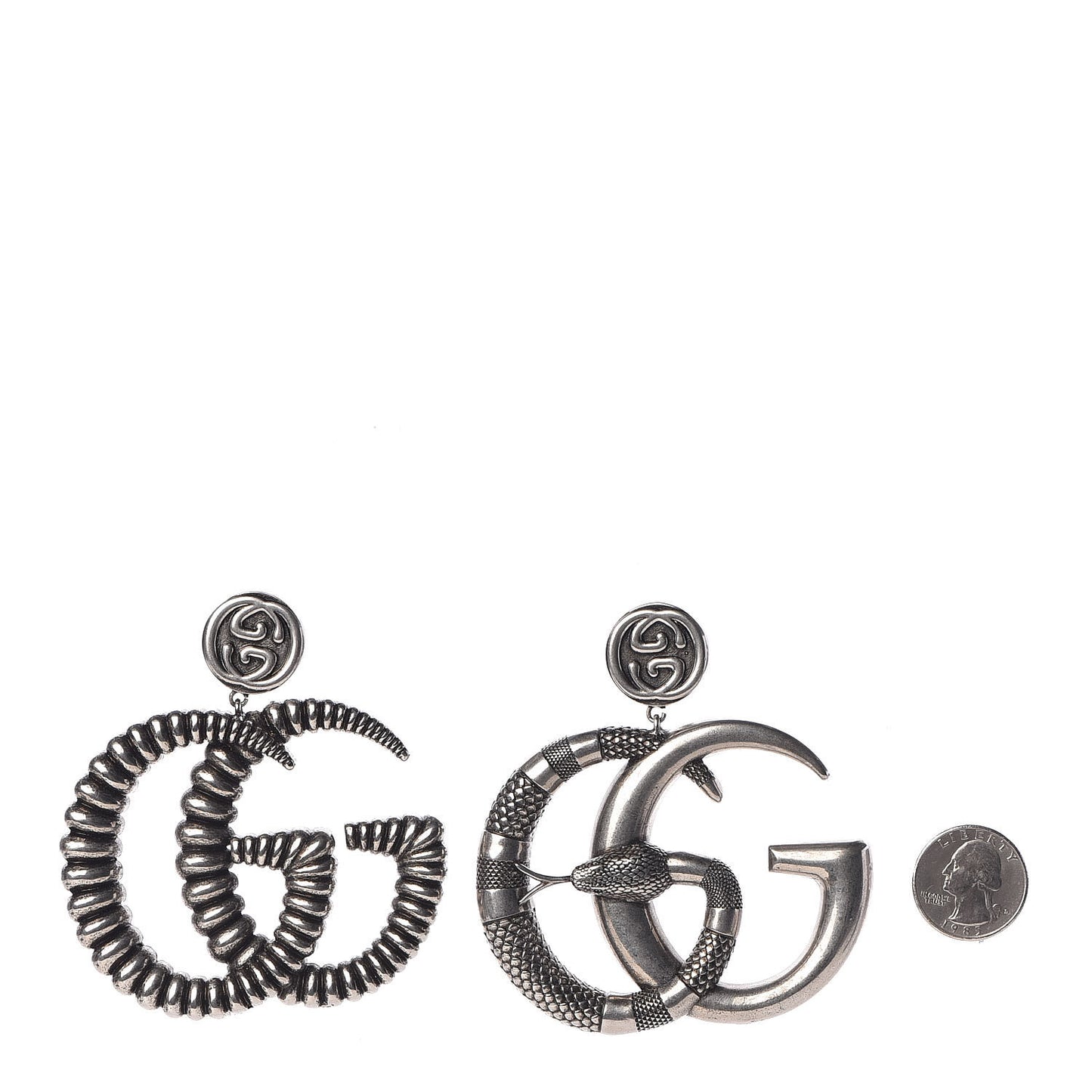 Interlocking GG Earrings Silver