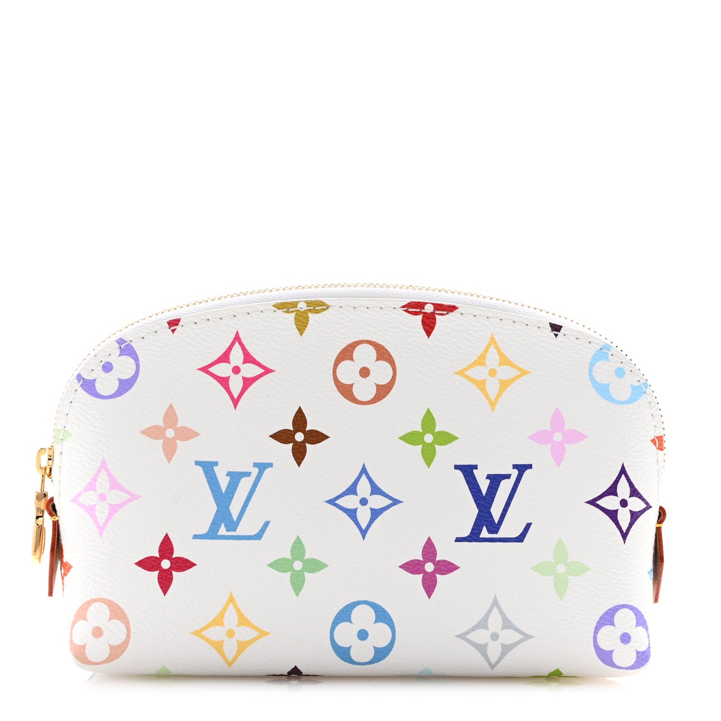 LV x TM Monogram Multicolor Cosmetic Pouch PM White