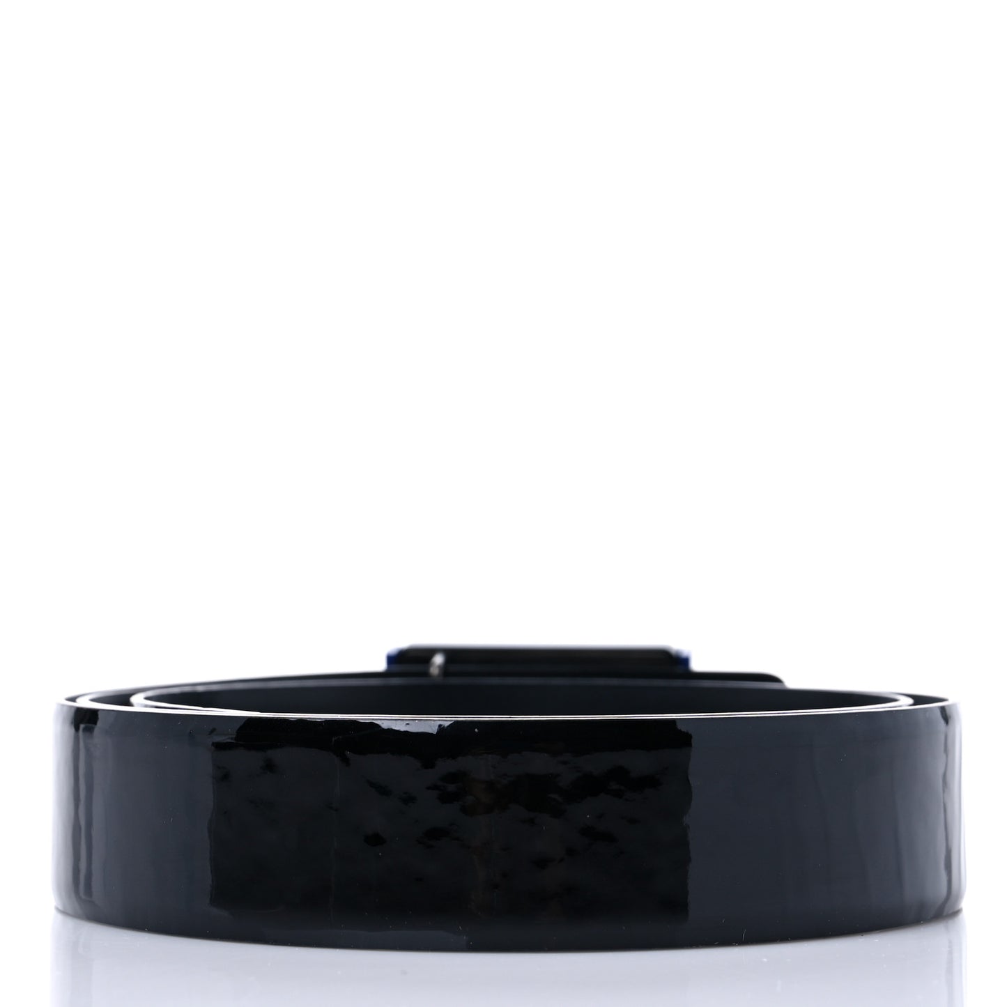 Patent Plexiglass CC Boy Belt 90 36 Black Blue