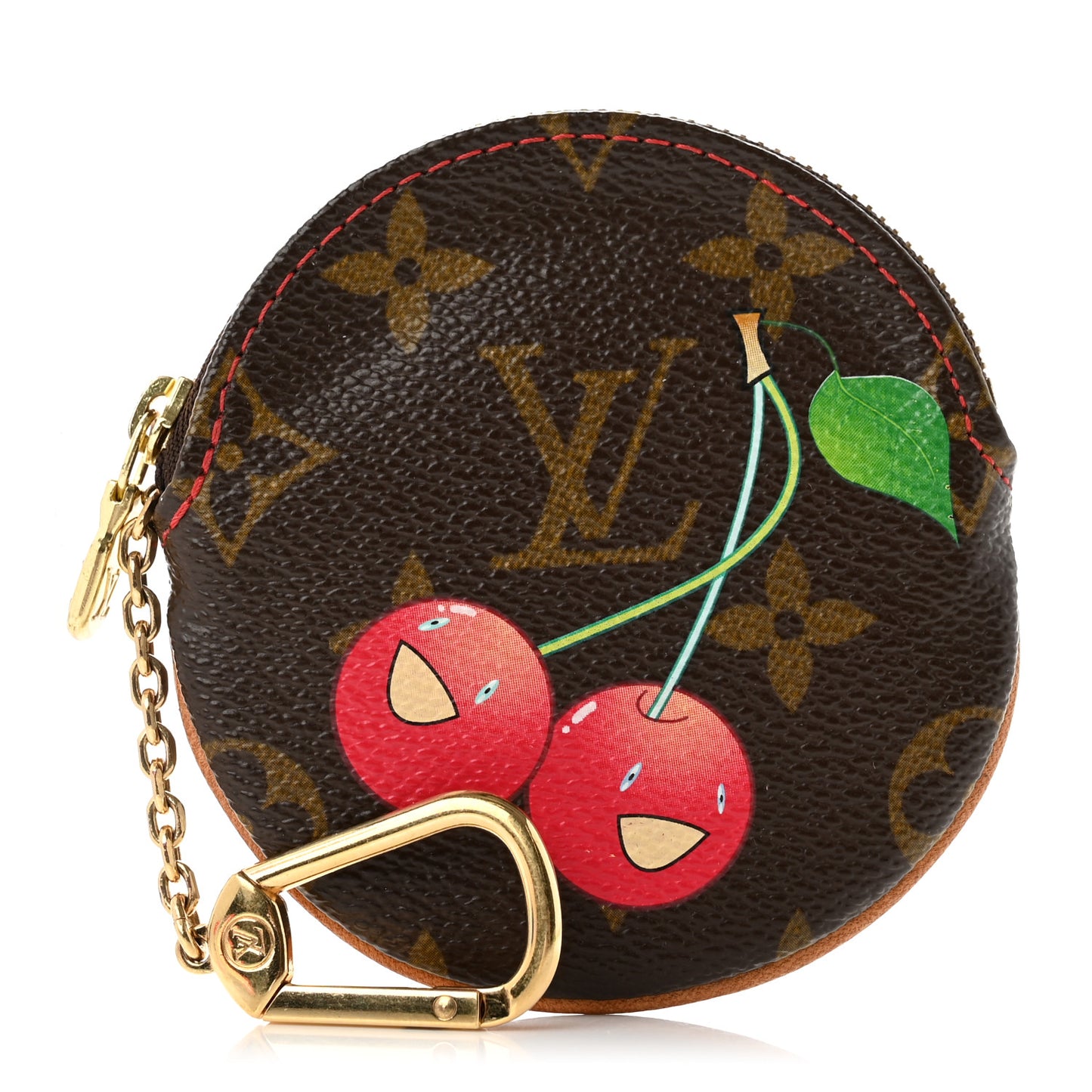 Monogram Cerises Round Coin Purse