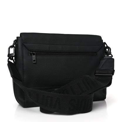 Louis Vuitton Calfskin Aerogram Messenger Black 3 of 9