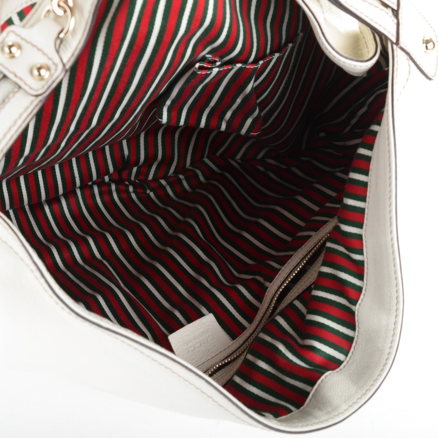 Calfskin Wave Hobo Off White