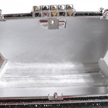 Judith Leiber Crystal Skull Pattern Clutch 5 of 6