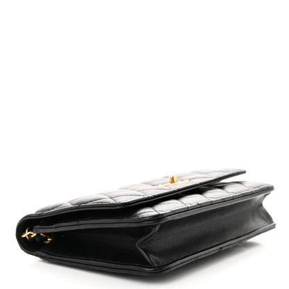 Chanel Lambskin Quilted Pearl Crush Wallet On Chain WOC Black 4 of 12