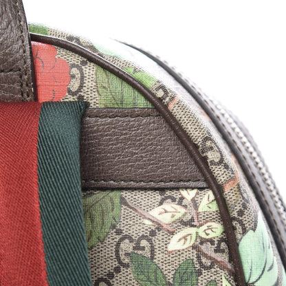 Gucci GG Supreme Monogram Tian Web Small Day Backpack Beige Multicolor New Acero 12 of 17