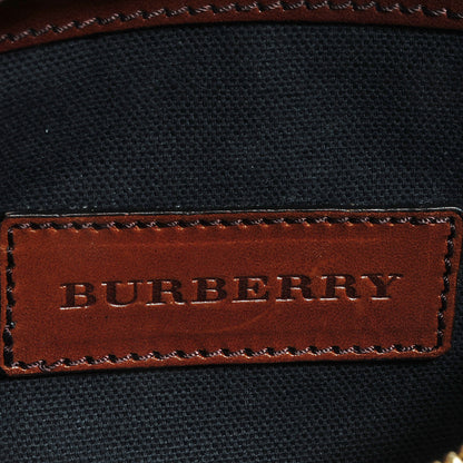 Burberry House Check Bridle Calfskin Mini Parmoor Clutch Bag Dark Tan 7 of 9