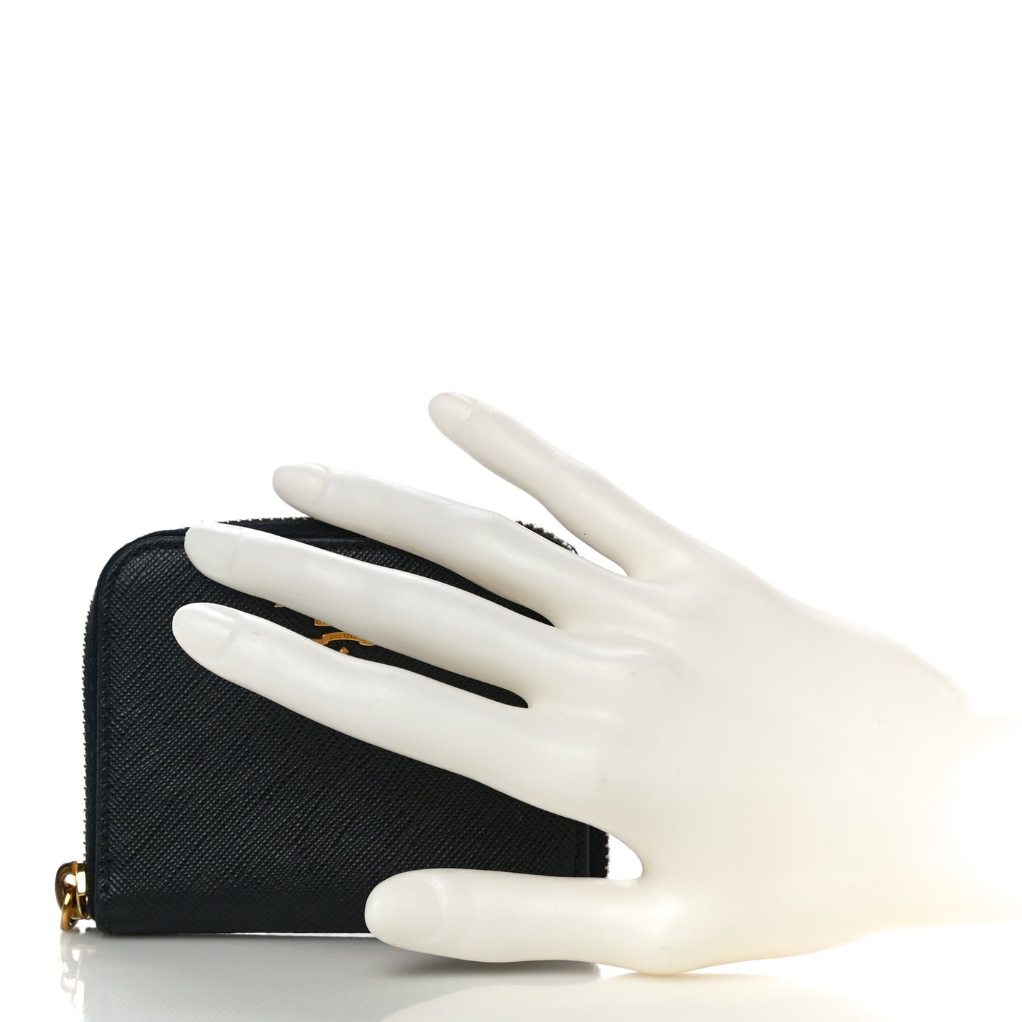 Saffiano Metal Coin Purse Black