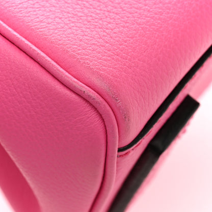 Versace Grained Calfskin Small La Medusa Top Handle Bag Fuchsia 13 of 13
