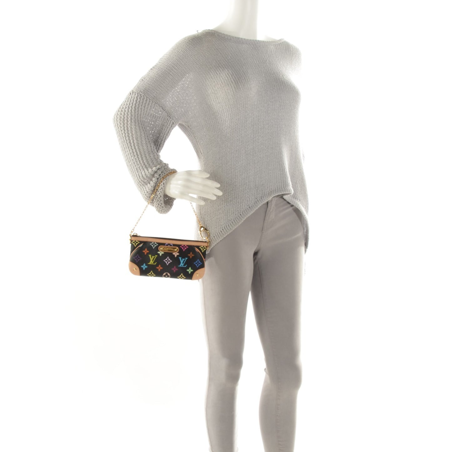 Monogram Multicolor Pochette Milla MM Black