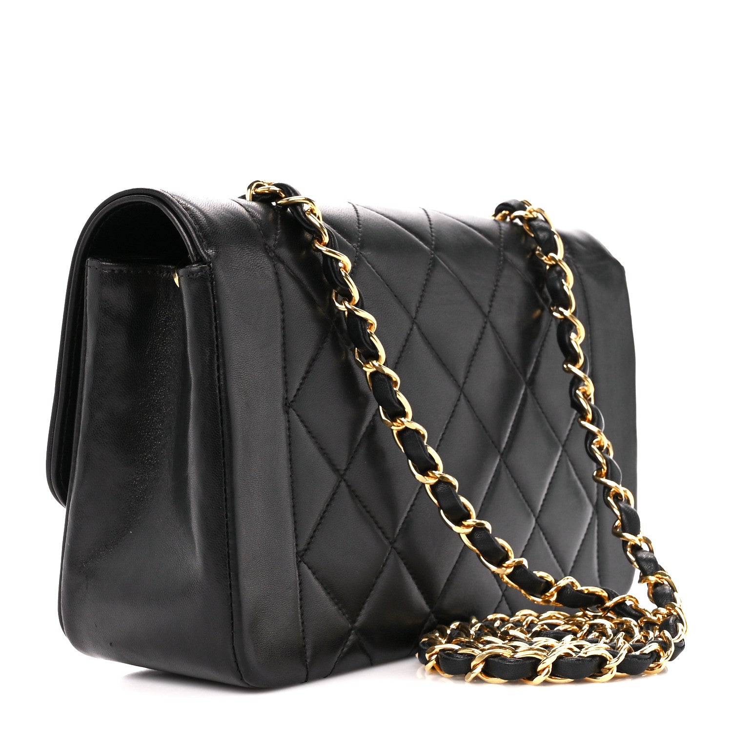 Chanel Lambskin Quilted Small Single Flap Black 3 of 11