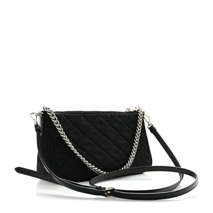 Prada Nylon Tessuto Impuntu Quilted Crossbody Bag Black 2 of 10