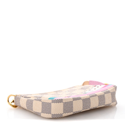 Louis Vuitton Damier Azur 2016 Christmas Animation Mini Pochette Accessories 4 of 10