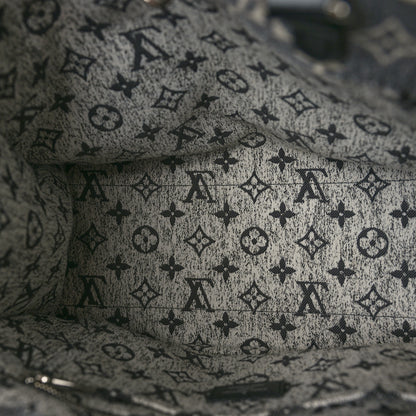Louis Vuitton Monogram Jacquard Denim Onthego MM Black 5 of 9