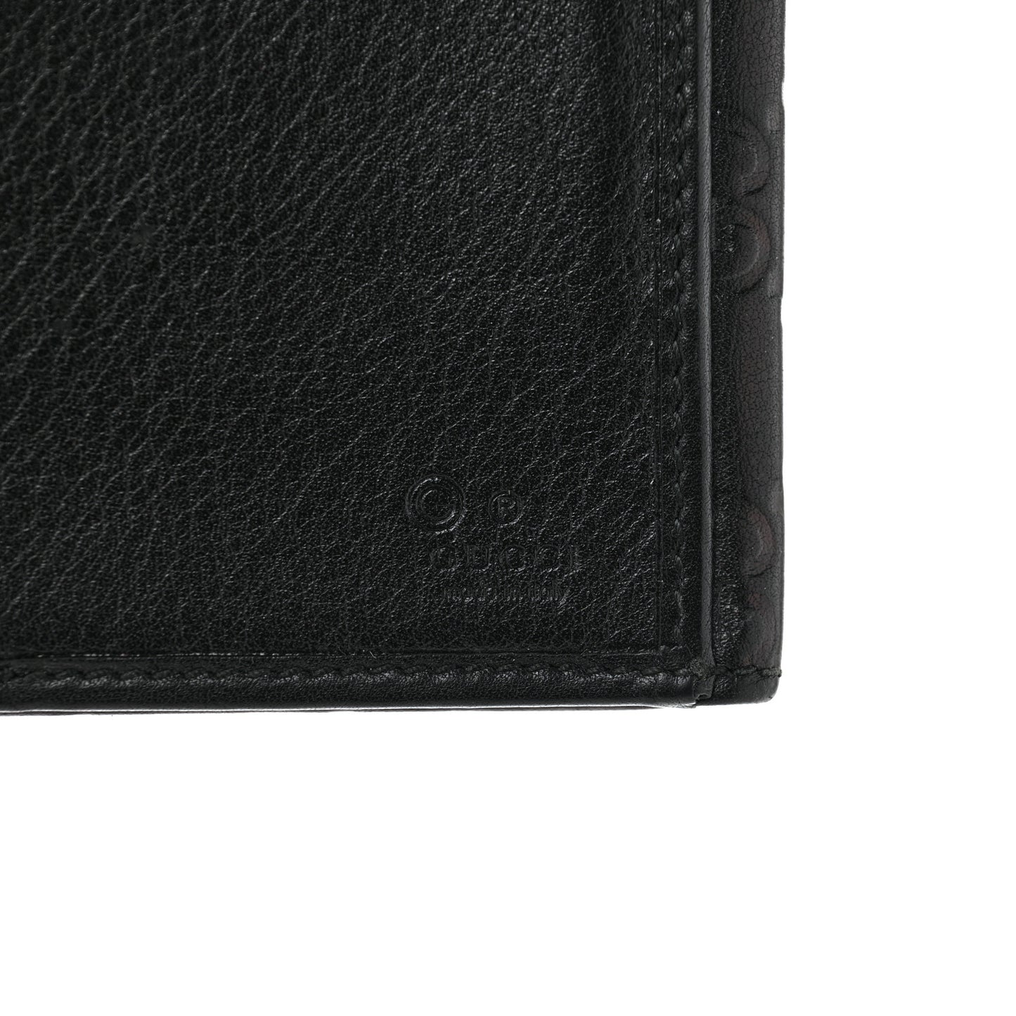 Guccissima Eclipse Continental Flap Wallet Black
