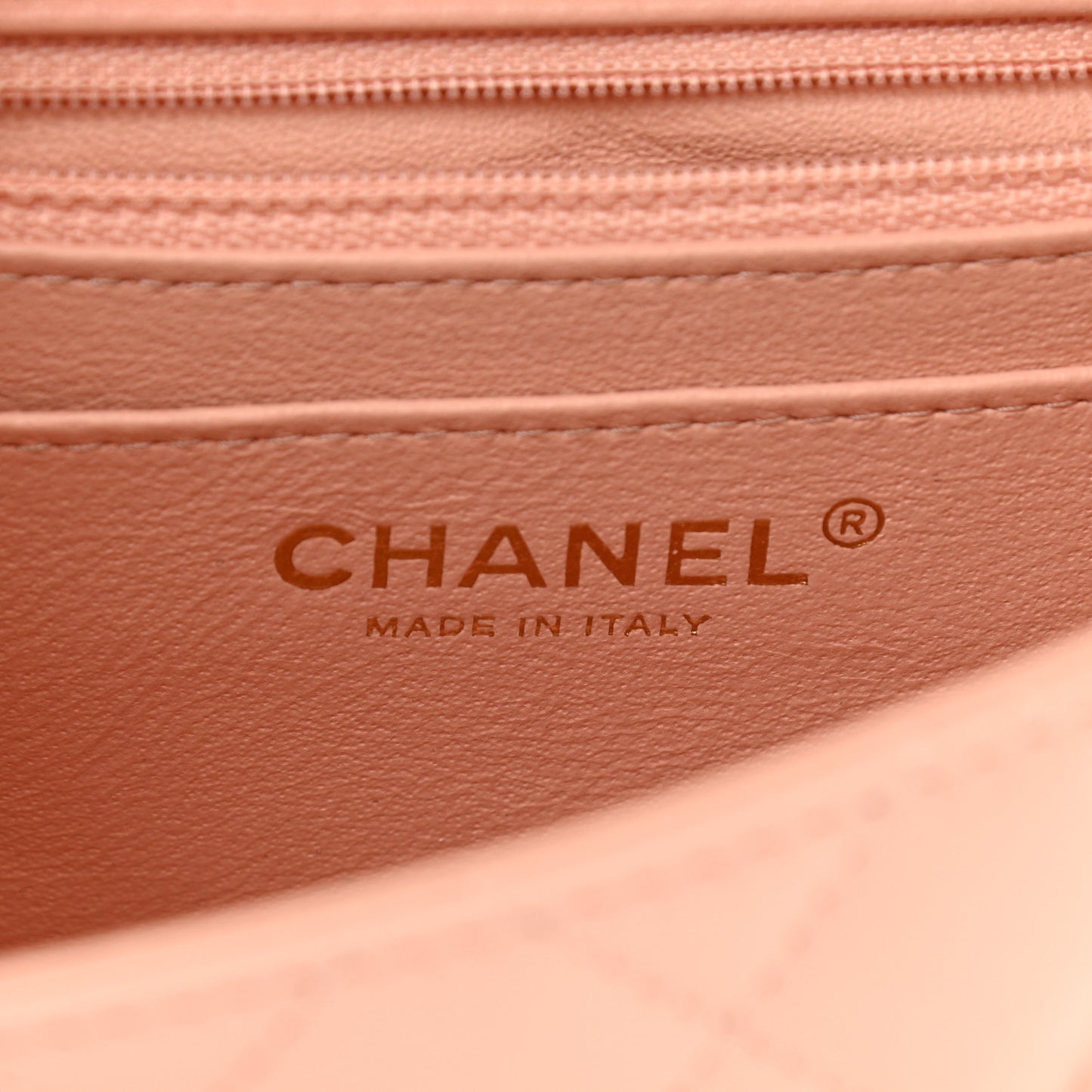 Lambskin Quilted Mini Square Flap Light Pink