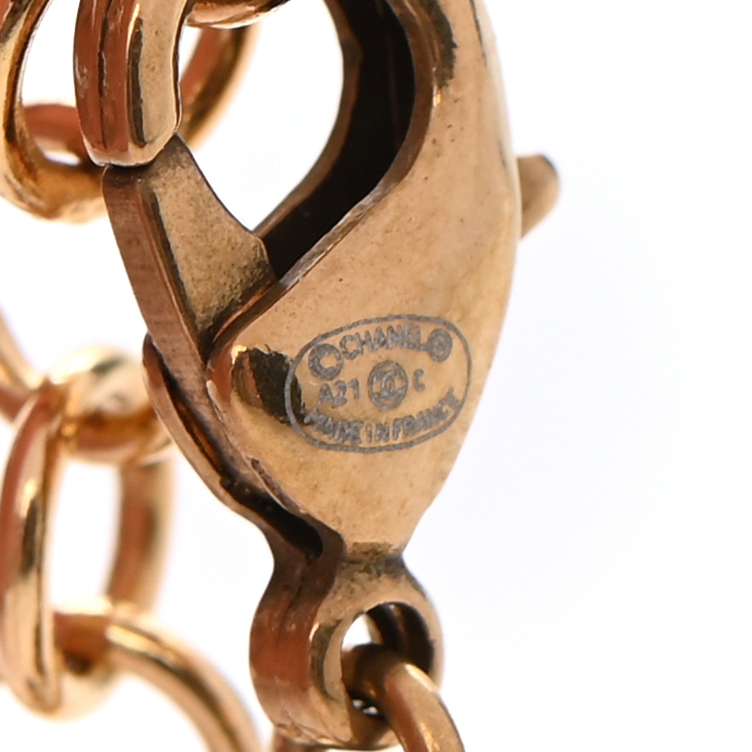 Chanel Crystal CC Chain Bracelet Gold 5 of 5