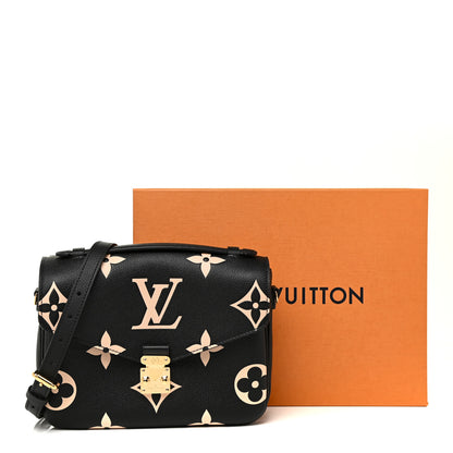 Louis Vuitton Empreinte Monogram Giant Pochette Metis Black Beige 11 of 11