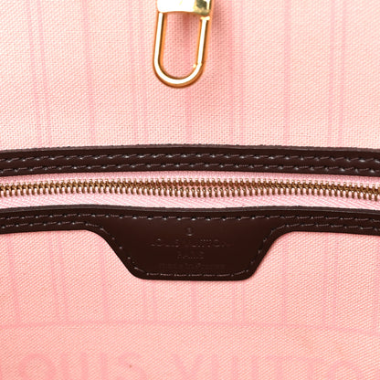 Louis Vuitton Damier Ebene Neo Neverfull MM Rose Ballerine 6 of 9