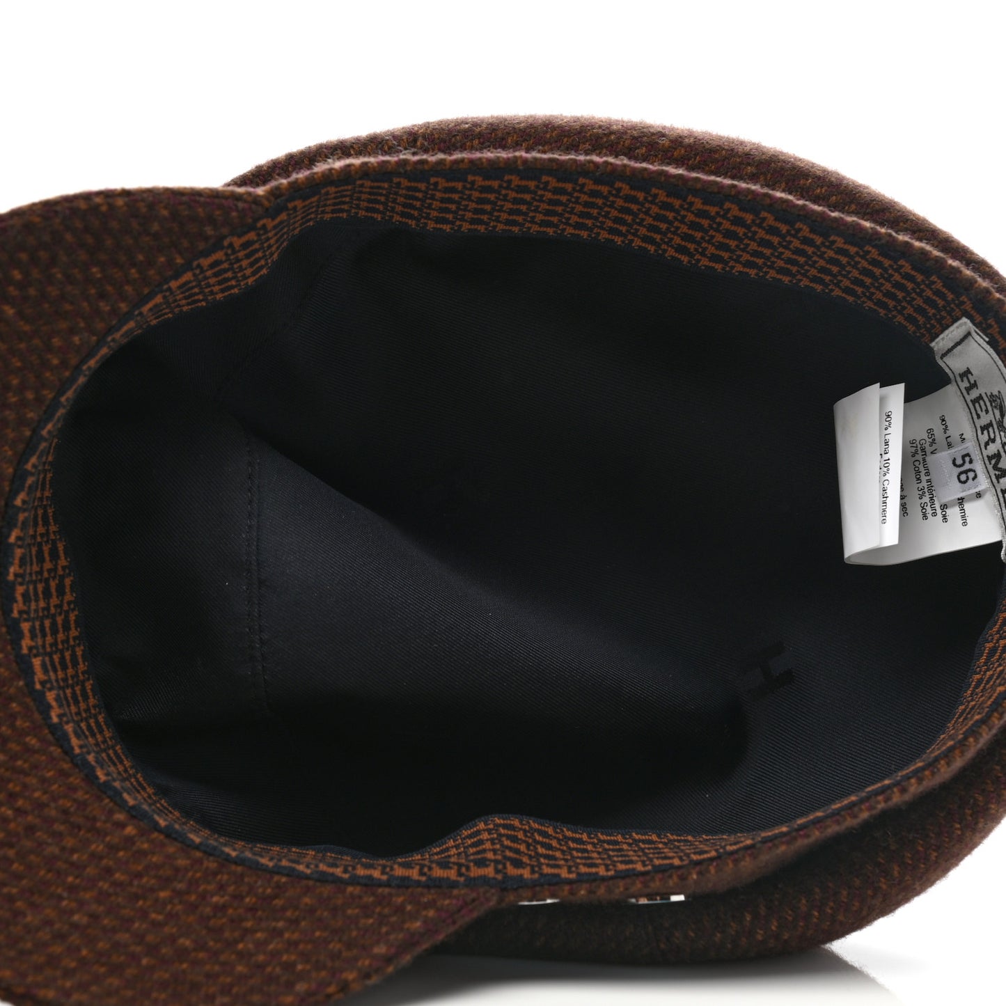 Wool Cashmere Dinard Cap 56 Brun Terre