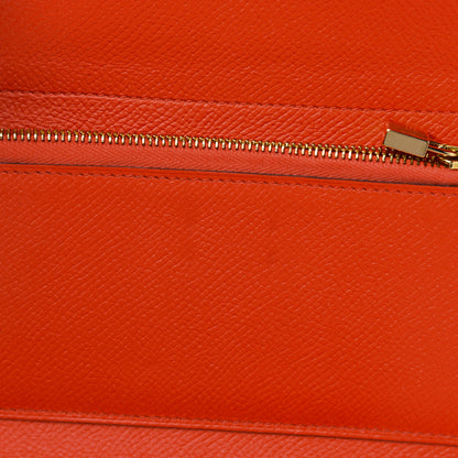 Hermes Epsom Medium Kelly Wallet Rouge Tomate 5 of 12
