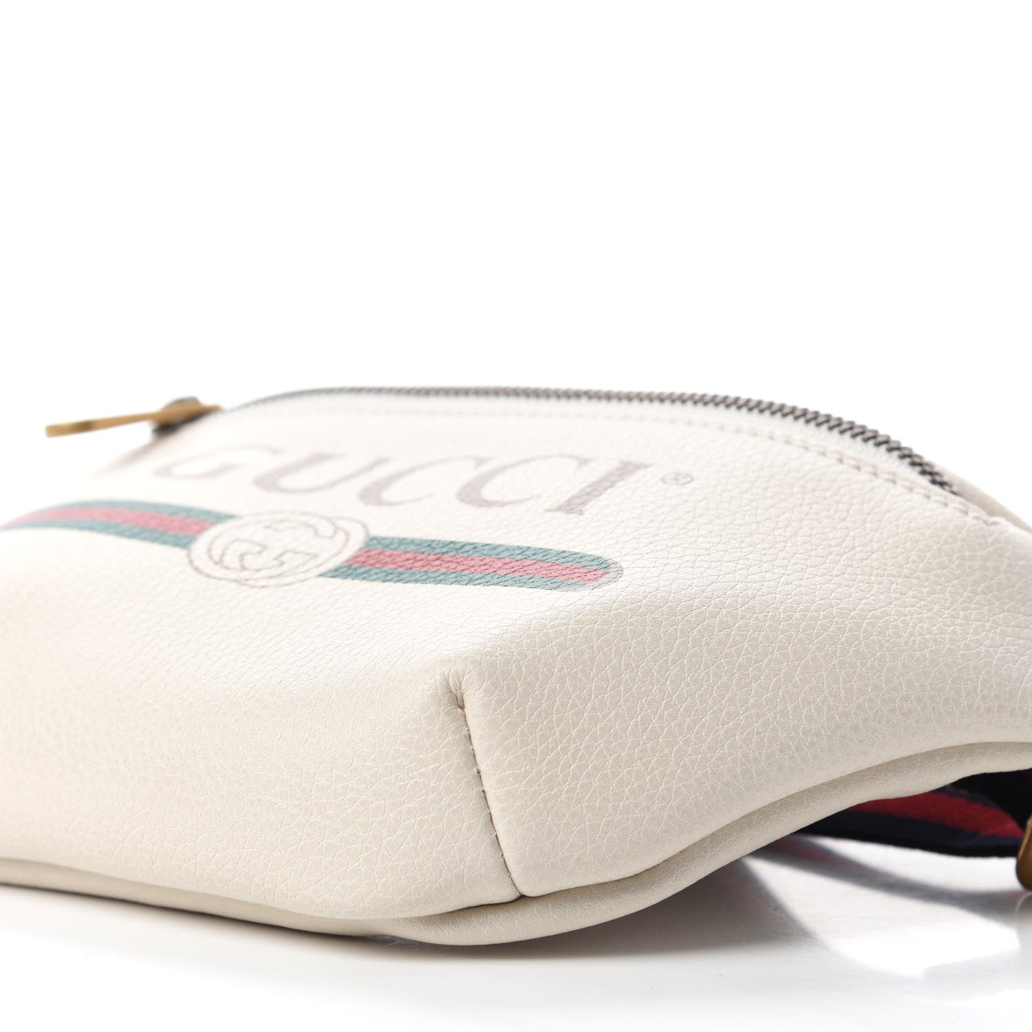 Gucci Grained Calfskin Small Logo Belt Bag White 7 of 10