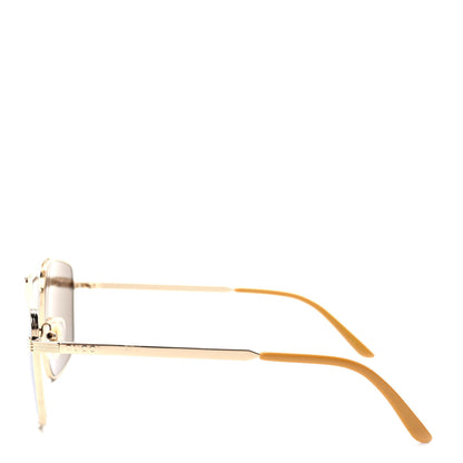 Gucci Navigator Sunglasses GG0941S Gold 3 of 7