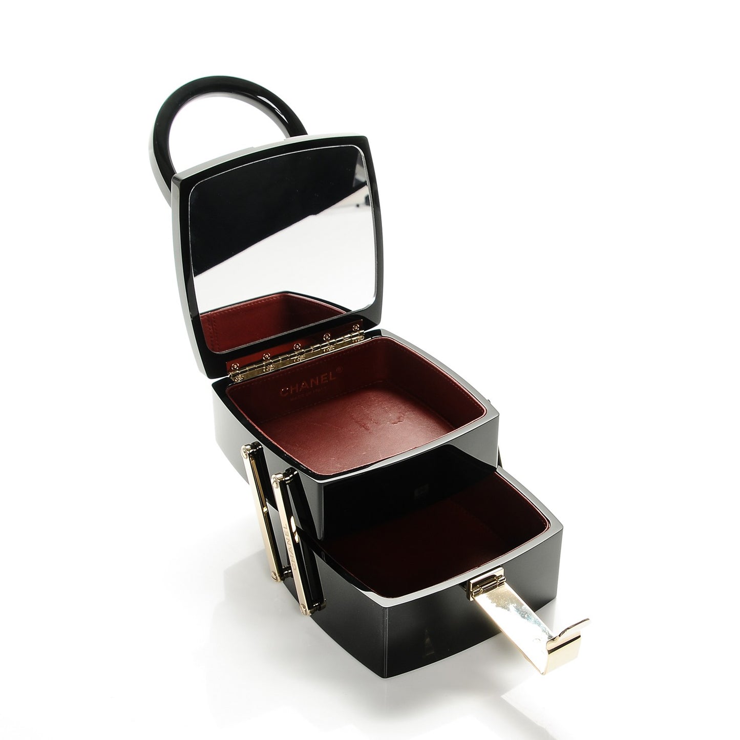 Plexiglass Evening in L'Atelier Minaudiere Jewelry Box Black