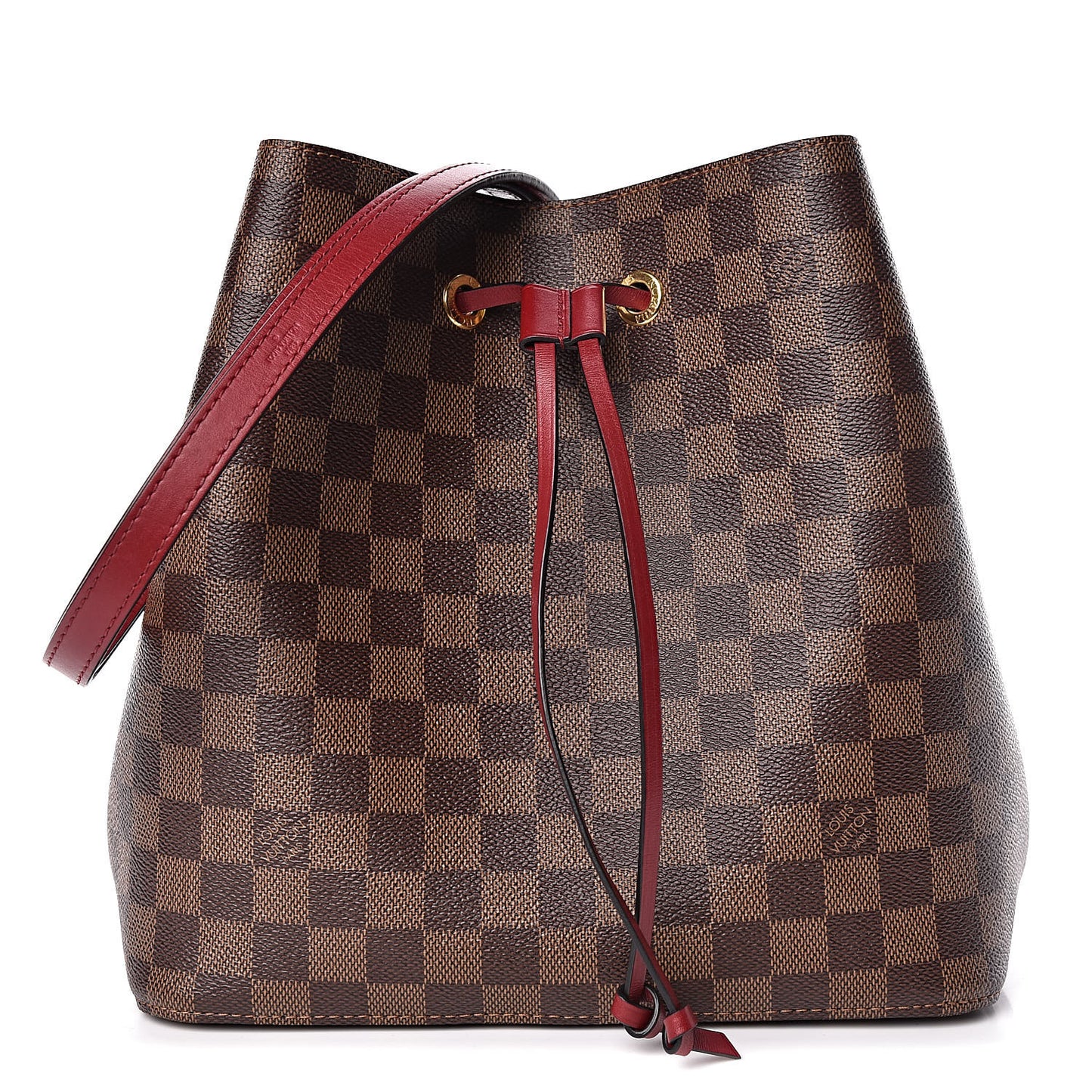 Damier Ebene Neonoe MM Cherry Berry