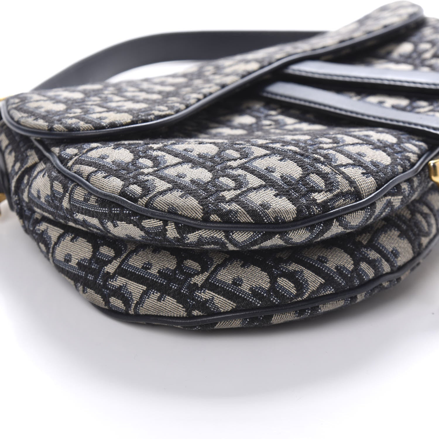 Christian Dior Oblique Saddle Bag Blue 6 of 10