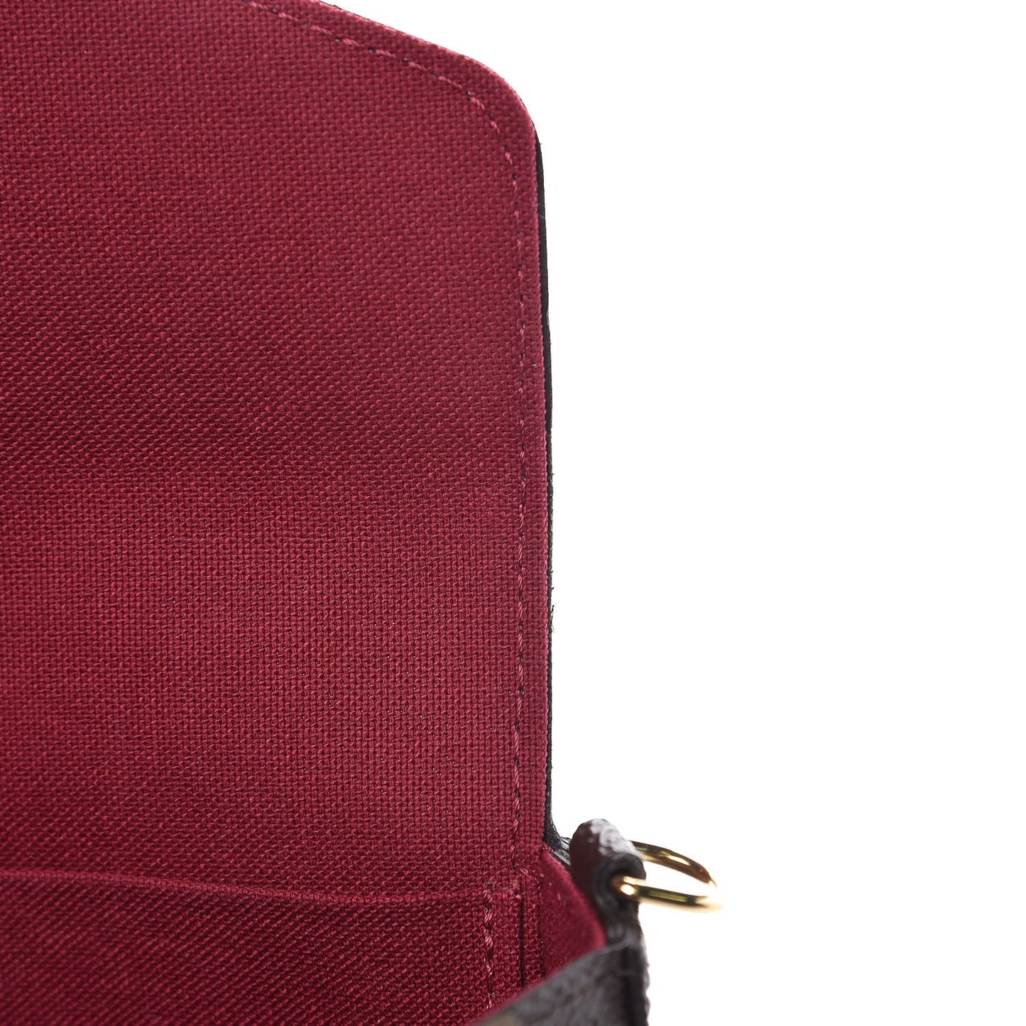Monogram Pochette Felicie Chain Wallet Fuchsia